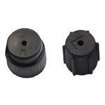 2x Car AC Valve Caps 16mm High / 13mm Low Refrigerant Port Dust Covers -UK Stock