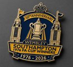 Southampton FC - 1976 FA Cup, 50th Anniversary Limited Edition Badge, Wembley