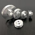 Aluminum V-Belt Pulley Groove Width 1/2"mm Triangle Belt Drive Pulley Ø40-120mm