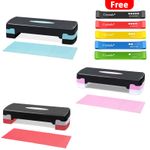 Adjustable Aerobic Stepper Home Gym Fitness Yoga Step Board Resistance Bands