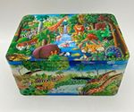 Fabulous Churchill's Embossed Jungle Pattern Sweet Tin in Excellent Condition