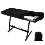 61/88 Piano Keyboard Dust Cover Electronic Piano Cover With Retractable Buckle
