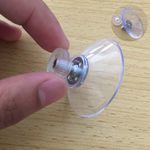40mm Thumb Screw Clear Suction Cups With Nut Rubber Window Suckers