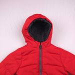 Oshkosh Fleece Lined Puffer Jacket Kids 18 Months Red Winter Outdoor Kidcore