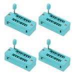 4Pcs Universal IC Test ZIF Socket 16 Pin 2.54mm Pitch for Microcontroller Chip