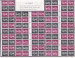 GB 1971 10p Booklet pane DP12 type, simplified paste-up of primary sheet