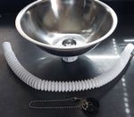 Round Stainless Steel Sink 29.5cm camper van