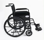 Angel Mobility Self Propel Sports Steel Folding Wheelchair Travel Black 