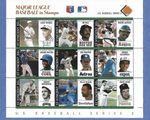 1989 St. Vincent MLB Baseball Major League Stamps Series 2 Set-9 Sheets(81) HOF