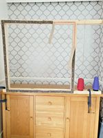 Tufting gun rug frame 98CMS X 98CMS  suitable for use with tufting guns 