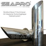 Seapro 4 Inch Tip Exhaust Board Duct Stainless Steel