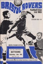Football Programme BRISTOL ROVERS v KETTERING TOWN Jan 1969 FAC