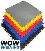 Heavy Duty Solid PVC Interlocking Garage Floor Tiles | 500 x 500mm | Colours
