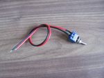 Mini Toggle Switch SPST On/off pre-soldered to 25cms of wire.