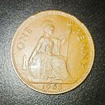 1 exquisite very rare old british 1p coin