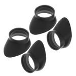  4pcs Binocular Eye Cups Replacement: Rubber Eyepiece Guard Caps For Microscope