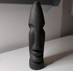 Vtg 1958 Kahlua Decanter MH Strikow LA Art Porcelain Easter Island Tiki Bottle 