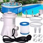 Swimming Pool Electric Filter Pump Paddling Pool Water Flowclear 220V 300gal/H！