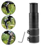 Adjustable Bike Handlebar Riser Extender Aluminium Alloy Stem Raiser for MTB