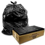 X008 Black Refuse Sacks Medium Duty Rubbish Bags 16 Micron 200 Per Case