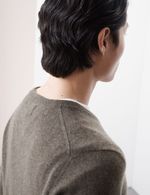 M&S - Autograph Mens Cashmere V-Neck Long sleeved Jumper in Brown