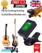 Digital Chromatic LCD Clip-On Tuner For Guitar Ukulele Violin Bass Instruments
