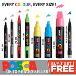 Uni Posca Paint Marker Art Pens Waterproof Paint Pens All Sizes and Colours