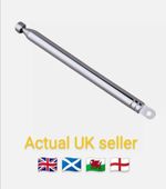 7 Section Telescopic Aerial Antenna For TV Radio DAB AM/FM Replacement