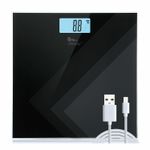 Digital Bathroom Scales 180KG Body Weight Weighing Scale Smart LED Electronic UK