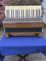 Vintage Hohner Tango IV Mother of Pearl Piano Accordion, 120 Bass Keys, Cased