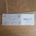 2010 Manchester City V Manchester United Premier league used Ticket Stub Rare