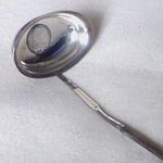 Antique Silver Toddy Ladle George III, with 1787 Coin Inset