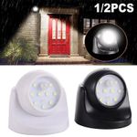 Power Motion Sensor 360° Security Battery PIR LED Light Garden Out/Indoor