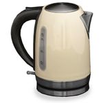 Quest 1.8LRocket Low Wattage Cream Stainless Steel Kettle (1.8L) K0035CR