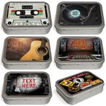 Personalised Tobacco Tin Music 2oz Baccy Fathers Day Cigarette Birthday Gift