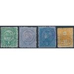 Definitive 4 Values - Colombia 1886 - FH - MiNr 89 & 91/2 Sc 129/31