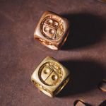 Coppertist Wu Ladybug Dice set Brass & Copper Brand New in Gift Box