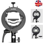 Godox S2 Flash Bracket Holder Bowens Mount For Godox Flash Strobe Speedlite
