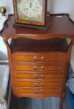 Antique Victorian 5 Drawer Sheet Music Mahogany Chest Of Drawers