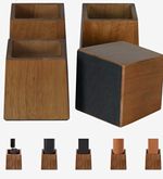 Wood Furniture/Bed Risers Blocks Set, Non-Slip Square Brown, Cut-Out Sizes