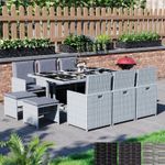 Garden Furniture Outdoor Dining Set Table Chair Sofa Cover BBQ Patio 