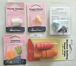 Thimbles Finger Guards Hard Plastic or Rubber Multicolour Choose size UK Seller