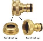 Brass Tap Connector Adaptor Universal Garden Tools Water Fit Hose Pipe Outdoor