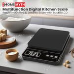 Digital Kitchen Scale with Precision Scale - Max 3 kg / 0.1 g Accuracy with Time