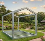 High Pitch A-Frame Steel Building 6m x 3m Modular Farm House Galvanised Apex roo