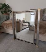 Stunning Vintage Designer Pierre Vandel Paris Lounge Mirror