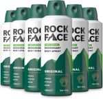 Rock Face Men's Body Spray - Original Fragrance Body Spray Deodorant for Men 1x6