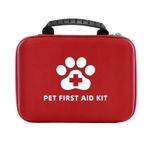 Pet First Aid Kit for Dogs & Cats – Emergency Medical Travel Pack – 101+ items