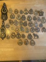 Large Collection Of 43 Horse Brasses - Some Mounted. (Can Split Bundle If Asked)