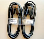 Dell OEM ORIGINAL 2X DISPLAY PORT CABLEs 1.8m 4K-8K FAST DELIVERY 48